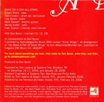 CD Don Byron: A Ballad For Many