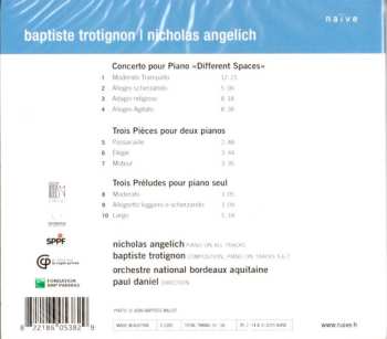 CD Baptiste Trotignon: Concerto Pour Piano - Different Spaces