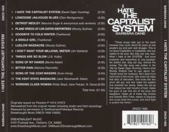 CD Barbara Dane: I Hate The Capitalist System