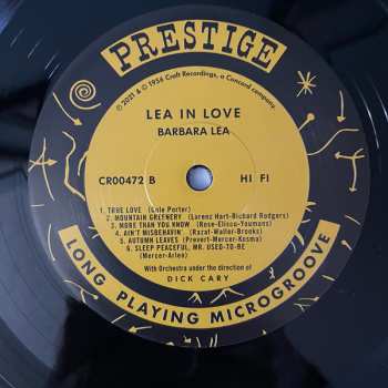 LP Barbara Lea: Lea In Love