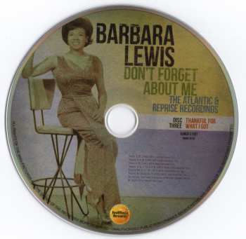 3CD Barbara Lewis: Don't Forget About Me (The Atlantic & Reprise Recordings)