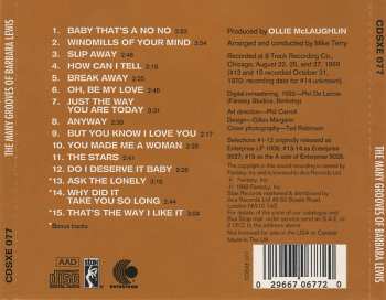 CD Barbara Lewis: The Many Grooves Of Barbara Lewis (Plus Bonus Tracks)