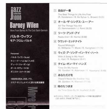 CD Barney Wilen: More From Barney At The Club Saint-Germain LTD