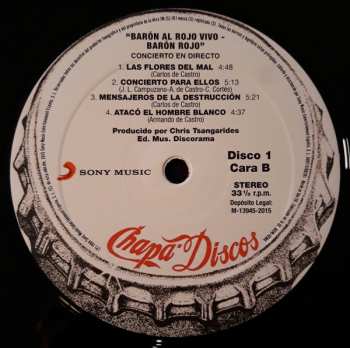 2LP Barón Rojo: Barón Al Rojo Vivo LTD