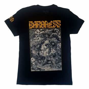 Merch Baroness: Póló Gold & Grey Date Back 