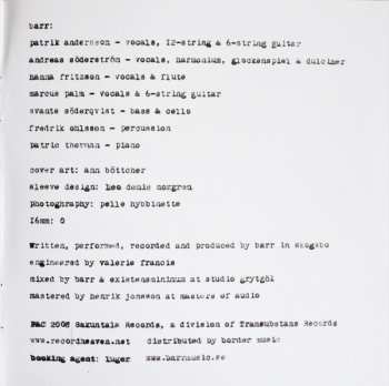 CD Barr: Skogsbo Is The Place