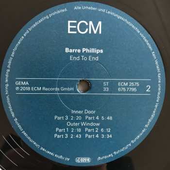 LP Barre Phillips: End To End