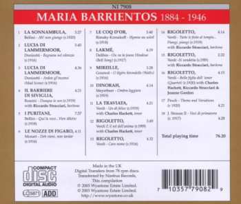 CD Maria Barrientos: Barrientos 1884-1946