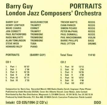 2CD Barry Guy: Portraits