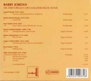 CD Barry Jordan: Die Drei Orgeln Des Magdeburger Doms DIGI