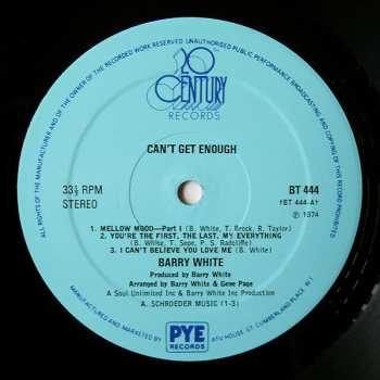 LP Barry White: Can't Get Enough