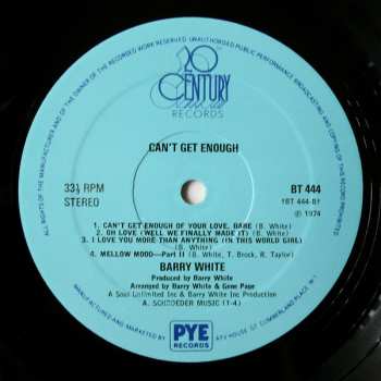 LP Barry White: Can't Get Enough