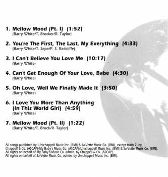 CD Barry White: Can't Get Enough