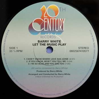 LP Barry White: Let The Music Play