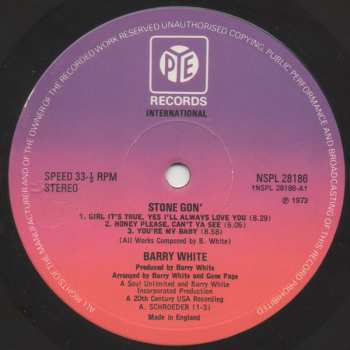 LP Barry White: Stone Gon'