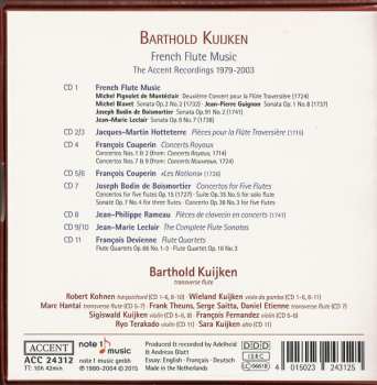 11CD/Dobozkészlet Barthold Kuijken: French Flute Music - The Accent Recordings 1979-2003