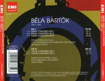 2CD Béla Bartók: Piano Concertos • Violin Concertos