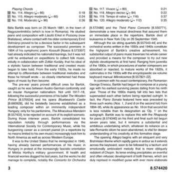 CD Béla Bartók: Piano Music • 9