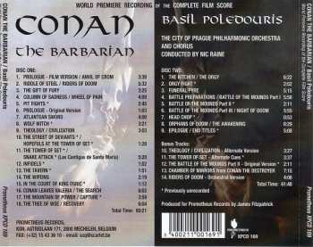 2CD The City Of Prague Philharmonic: Conan The Barbarian (World Premiere Recording Of The Complete Score)