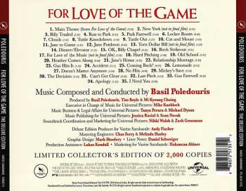 CD Basil Poledouris: For Love Of The Game - Original Motion Picture Score