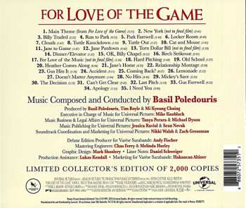 CD Basil Poledouris: For Love Of The Game - Original Motion Picture Score