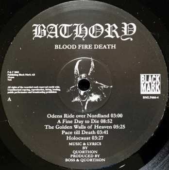 LP Bathory: Blood Fire Death