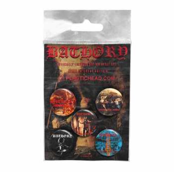 Merch Bathory: Kitűző készlet Bathory Button Badge Set