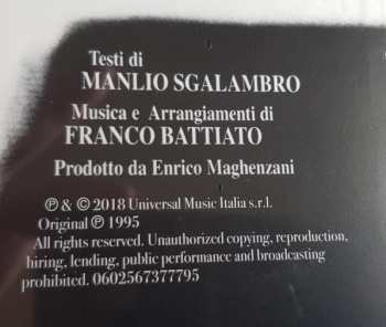 LP Franco Battiato: L'Ombrello E La Macchina Da Cucire