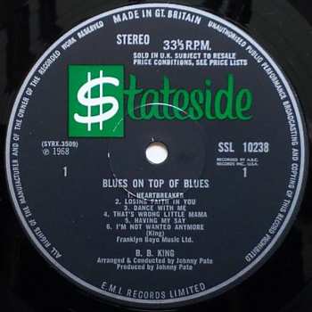 LP B.B. King: Blues On Top Of Blues