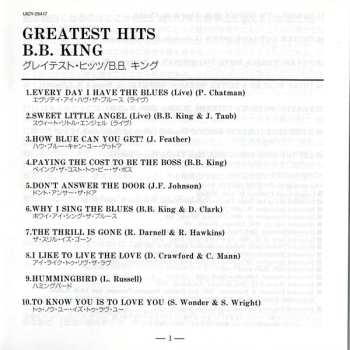 CD B.B. King: Greatest Hits LTD
