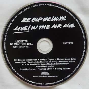 15CD/DVD/Dobozkészlet Be Bop Deluxe: Live! In The Air Age LTD