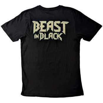 Merch Beast In Black: Beast In Black Unisex T-shirt: Dark Connection Girl (back Print) (small) S