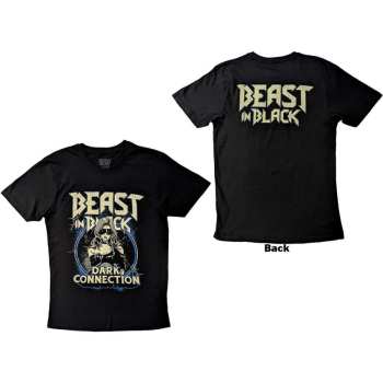 Merch Beast In Black: Beast In Black Unisex T-shirt: Dark Connection Girl (back Print) (small) S