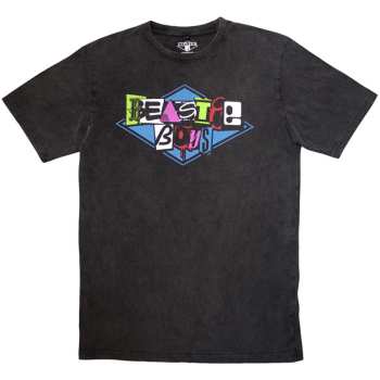 Merch Beastie Boys: Stone Wash Póló Multicolour Logo The Beastie Boys