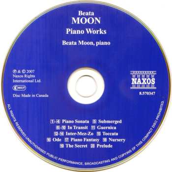 CD Beata Moon: Piano Works