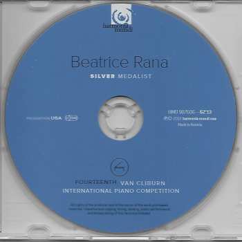 CD Beatrice Rana: Silver Medalist, Fourteenth Van Cliburn International Piano Competition