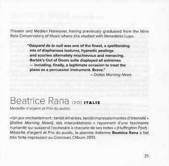 CD Beatrice Rana: Silver Medalist, Fourteenth Van Cliburn International Piano Competition