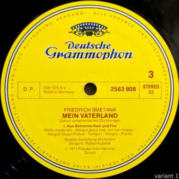 2LP Bedřich Smetana: Mein Vaterland