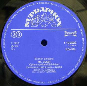 2LP The Czech Philharmonic Orchestra: Má Vlast (2xLP) (77 2)
