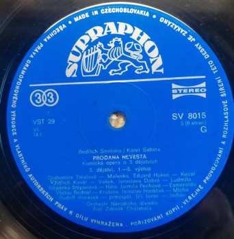 3LP/Dobozkészlet Bedřich Smetana: Prodaná Nevěsta