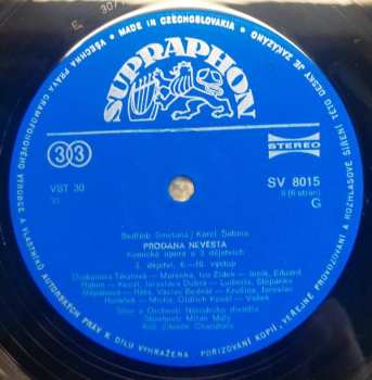 3LP/Dobozkészlet Bedřich Smetana: Prodaná Nevěsta