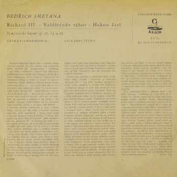 LP The Czech Philharmonic Orchestra: Richard III. / Valdštýnův Tábor / Hakon Jarl (Symfonické Básně Op. 11, 14, A 16)