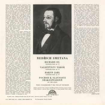 LP The Czech Philharmonic Orchestra: Švédské Symfonické Básně / Pochod K Shakespearově Slavnosti