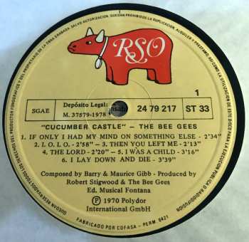 LP Bee Gees: Cucumber Castle