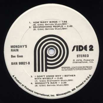 LP Bee Gees: Monday's Rain