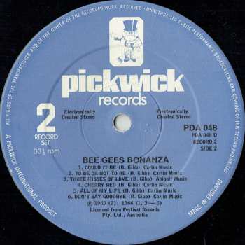 2LP Bee Gees: The Bee Gees Bonanza (The Early Days)