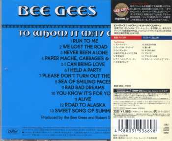 CD Bee Gees: To Whom It May Concern = トゥ・フーム・イット・メイ・コンサーン