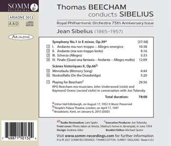 CD Sir Thomas Beecham: Beecham Conducts Sibelius