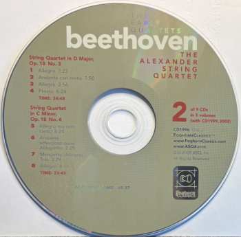 9CD/Dobozkészlet Ludwig van Beethoven: The Complete String Quartets