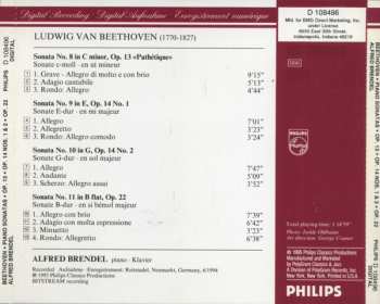 CD Ludwig van Beethoven: Piano Sonatas = Klaviersonaten Op.13 «Pathétique» / Op.14 Nos.1 & 2 / Op.22